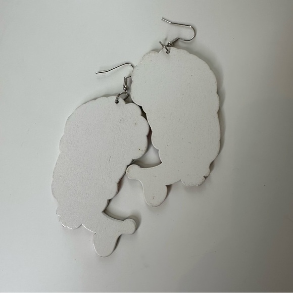 Set of 3 wooden earrings - Picture 5 of 15